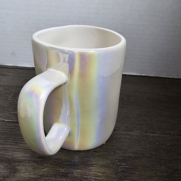 NWT Rae Dunn Artisan Goal Digger Iridescent Mug Farmhouse Magenta - Picture 3 of 8